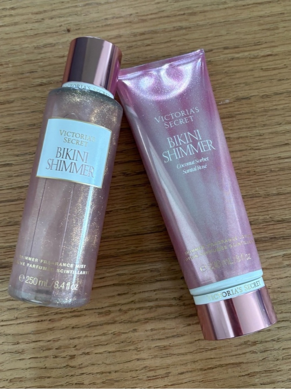 Victoria’s Secret bikini shimmer set